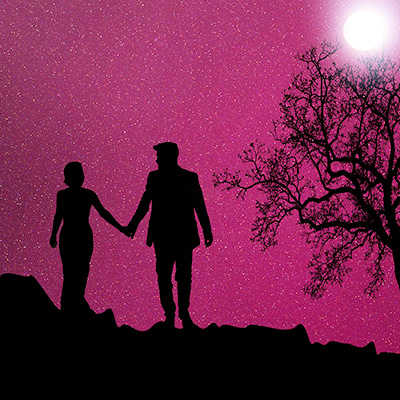 Paar im Mondlicht