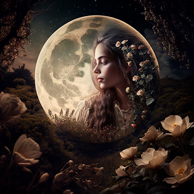 Jungfrau im Mondlicht